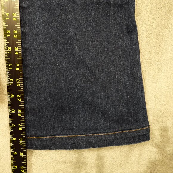 Spanx SPANXshape Original EveryWear Flare Jeans Women's small Petite Blue Denim - Picture 5 of 13